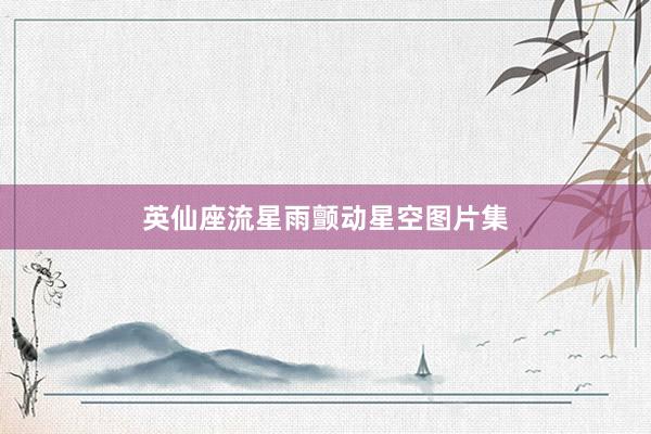 英仙座流星雨颤动星空图片集